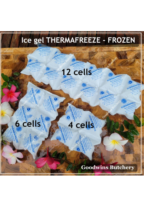 Ice gel THERMAFREEZE pengganti es batu THERMA FREEZE square frozen (price/cell)